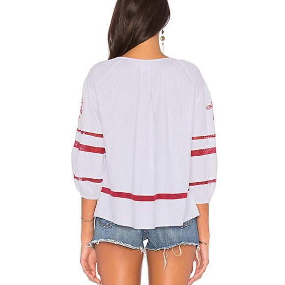 Velvet graham & spencer tagan embroidered blouse - Picture 3 of 9